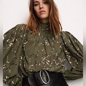 Ba&sh Mocean Khaki Blouse